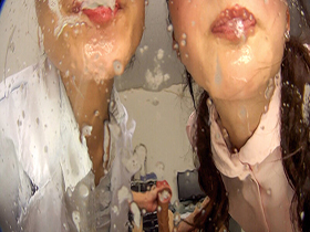 W痴女に超絶淫語で唾責めされる僕　サンプル画像06